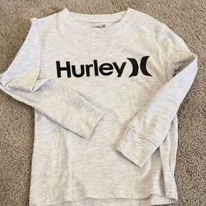 Hurley Light Gray Long-Sleeve Logo Tee